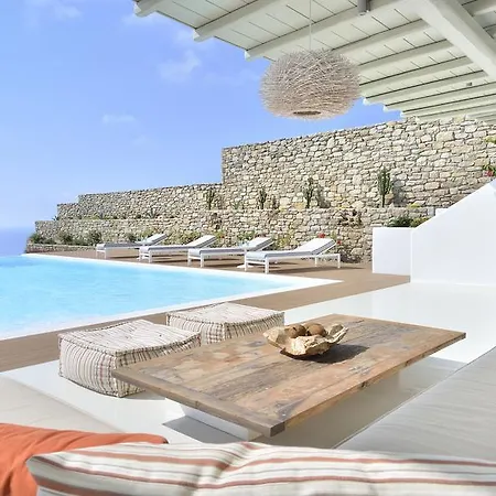 Daedalus - Luxe Hilltop Escape With Infinity Pool, Jacuzzi & Panoramic Sea Views ヴィラ Elia (Mykonos)