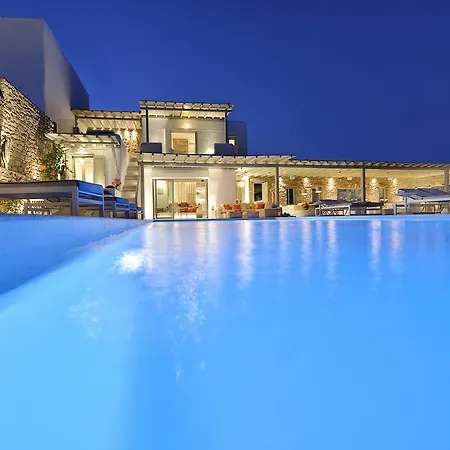 فيلة Daedalus - Luxe Hilltop Escape With Infinity Pool, Jacuzzi & Panoramic Sea Views Elia (Mykonos)