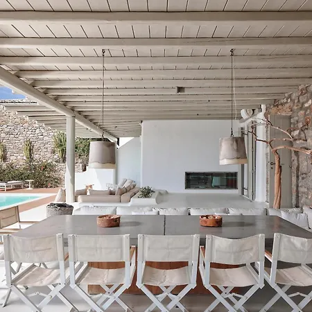 Villa Daedalus - Luxe Hilltop Escape With Infinity Pool, Jacuzzi & Panoramic Sea Views Elia (Mykonos)